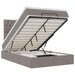 Cadru de pat otoman cu saltea Taupe 120x190 cm Material - WALTI WALTI