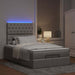 Cadru de pat otoman cu saltea Taupe 120x190 cm Material - WALTI WALTI