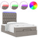 Cadru de pat otoman cu saltea Taupe 120x190 cm Material - WALTI WALTI