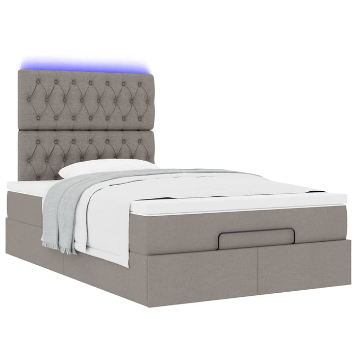 Cadru de pat otoman cu saltea Taupe 120x190 cm Material - WALTI WALTI
