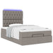 Cadru de pat otoman cu saltea Taupe 120x190 cm Material - WALTI WALTI