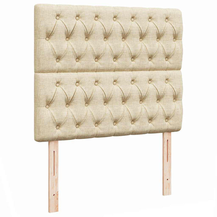 Cadru de pat otoman cu saltea crem 120x190cm stofa - WALTI WALTI