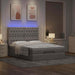 Cadru de pat otoman cu saltea Taupe 140x190cm Material - WALTI WALTI