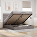 Cadru de pat otoman cu saltea Taupe 180x200cm Material - WALTI WALTI