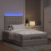 Cadru de pat otoman cu saltea Taupe 120x200cm Material - WALTI WALTI