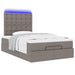 Cadru de pat otoman cu saltea Taupe 120x200cm Material - WALTI WALTI