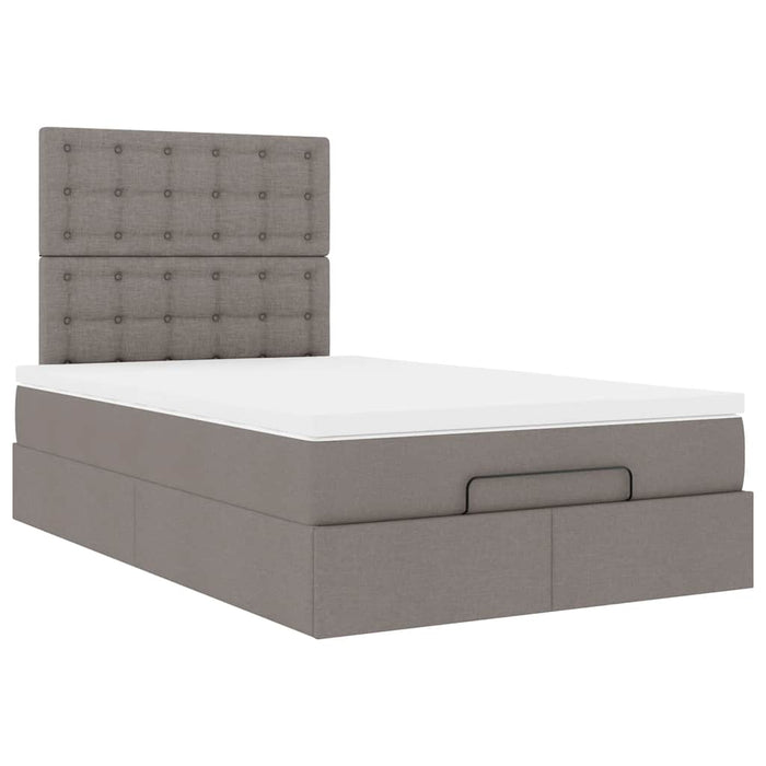 Cadru de pat otoman cu saltea Taupe 120x200cm Material - WALTI WALTI