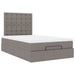 Cadru de pat otoman cu saltea Taupe 120x200cm Material - WALTI WALTI
