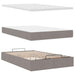 Cadru de pat otoman cu saltea Taupe 120x200cm Material - WALTI WALTI