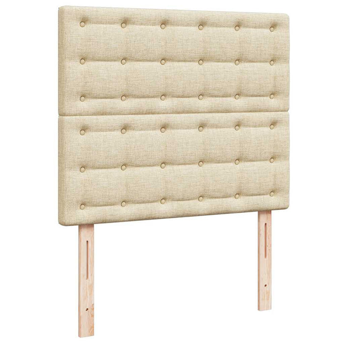 Cadru de pat otoman cu saltea crem 120x200cm stofa - WALTI WALTI