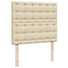 Cadru de pat otoman cu saltea crem 120x200cm stofa - WALTI WALTI