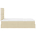 Cadru de pat otoman cu saltea crem 120x200cm stofa - WALTI WALTI