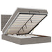 Cadru de pat otoman cu saltea Taupe 140x190cm Material - WALTI WALTI