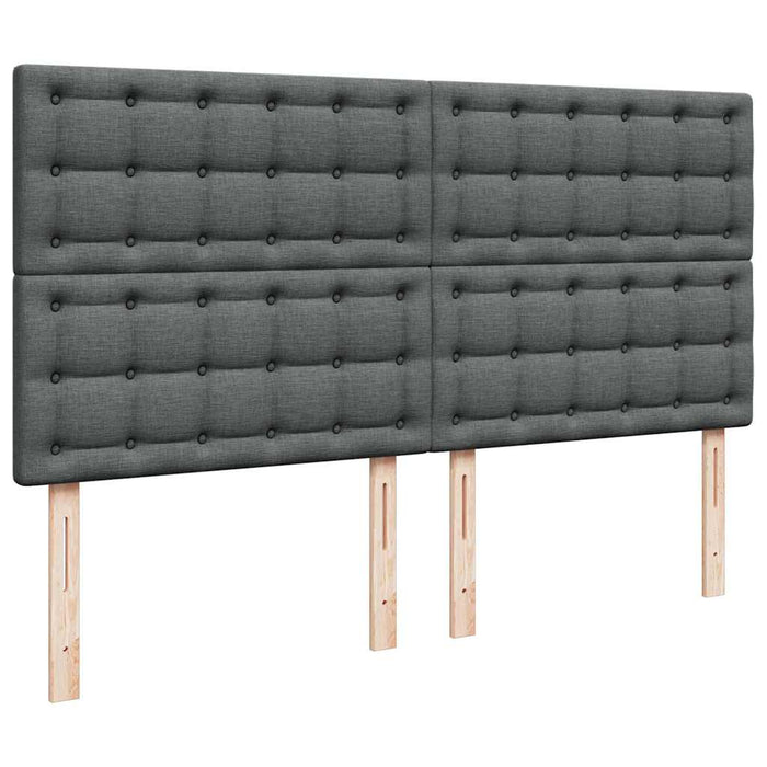 Cadru pat otoman cu saltea țesătură gri închis 160x200 cm - WALTI WALTI