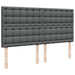 Cadru pat otoman cu saltea țesătură gri închis 160x200 cm - WALTI WALTI