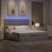 Cadru de pat otoman cu saltea Taupe 180x200cm Material - WALTI WALTI
