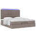 Cadru de pat otoman cu saltea Taupe 180x200cm Material - WALTI WALTI