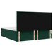 Cadru de pat otoman cu saltele Verde închis 160x200cm catifea - WALTI WALTI