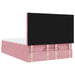Cadru de pat otoman cu saltele Roz 140x200cm catifea - WALTI WALTI
