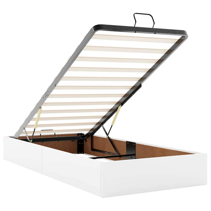 Pat otoman cu saltele și LEDs, 160x200cm, piele ecologică WALTI