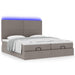 Cadru de pat otoman cu saltele Taupe 180x200cm Material - WALTI WALTI