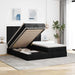 Cadru de pat otoman cu saltele, material negru 160x200cm - WALTI WALTI
