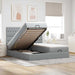 Cadru de pat otoman cu saltele Gri deschis 180x200cm Material - WALTI WALTI