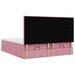 Cadru de pat otoman cu saltele Roz 160x200cm catifea - WALTI WALTI