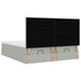 Cadru de pat otoman cu saltele Gri deschis 180x200cm catifea - WALTI WALTI