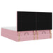 Cadru de pat otoman cu saltele Roz 180x200cm catifea - WALTI WALTI