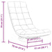 Scaun pivotant cu podea alb 70x51x79 cm Tesatura - WALTI WALTI