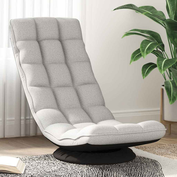 Scaun pivotant pentru podea gri nor 70x51x79 cm material textil - WALTI WALTI