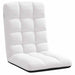 Scaun pliabil de podea, alb, 71x51x62 cm, textil - WALTI WALTI