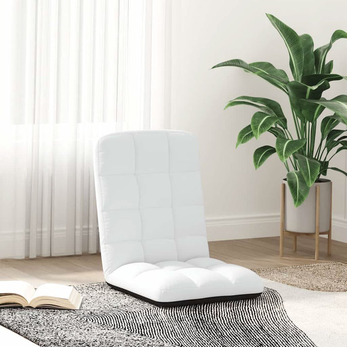 Scaun pliabil de podea, alb, 71x51x62 cm, textil - WALTI WALTI