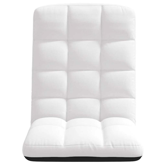 Scaun pliabil de podea, alb, 71x51x62 cm, textil - WALTI WALTI