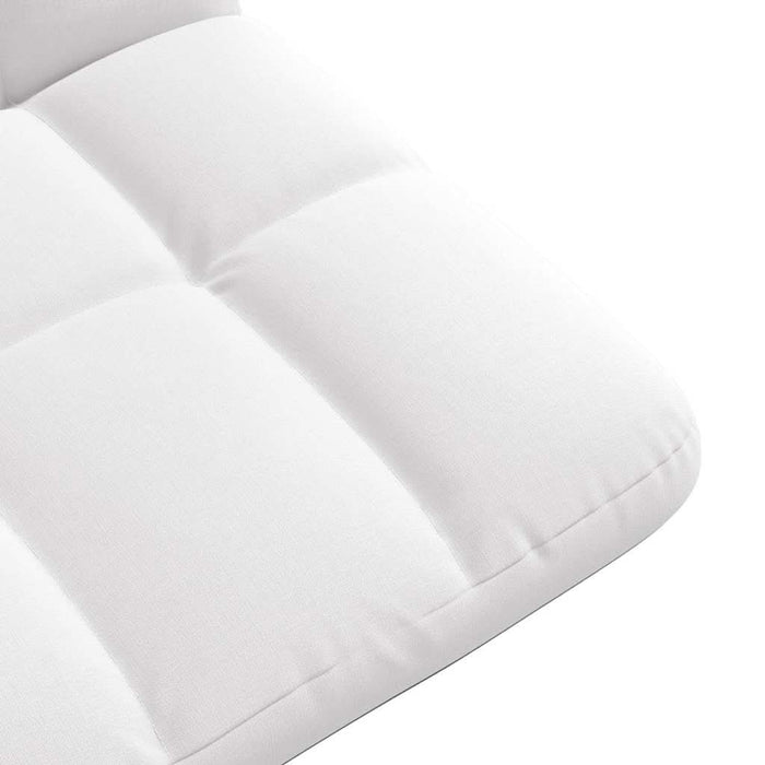 Scaun pliabil de podea, alb, 71x51x62 cm, textil - WALTI WALTI