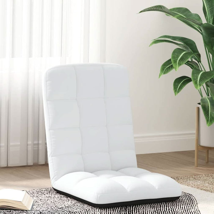 Scaun pliabil de podea, alb, 71x51x62 cm, textil - WALTI WALTI