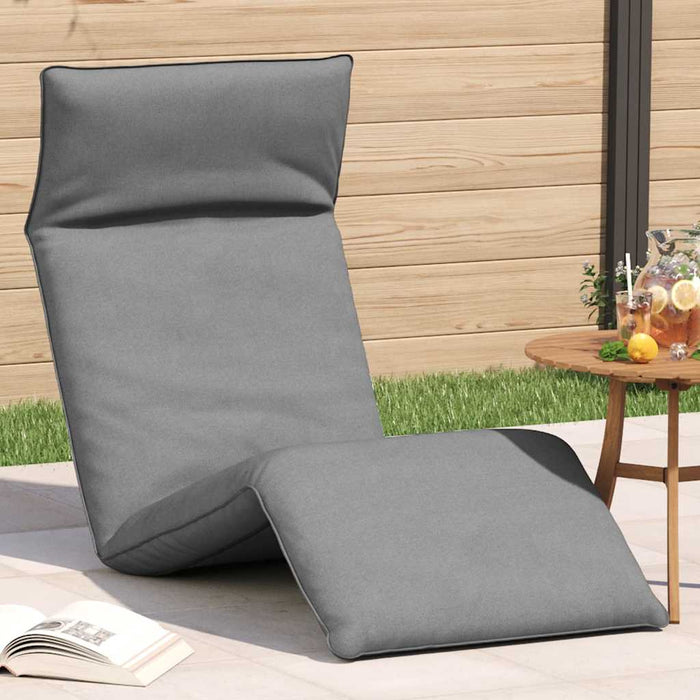 Șezlong pliabil Gri 175x54x8,5 cm țesătură Oxford - WALTI WALTI