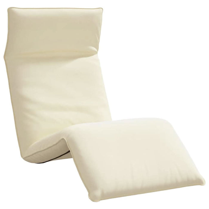 Șezlong pliabil crem 175x54x8,5 cm țesătură Oxford - WALTI WALTI