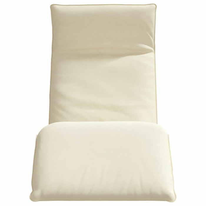 Șezlong pliabil crem 175x54x8,5 cm țesătură Oxford - WALTI WALTI