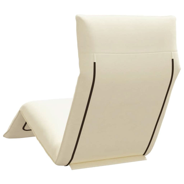 Șezlong pliabil crem 175x54x8,5 cm țesătură Oxford - WALTI WALTI