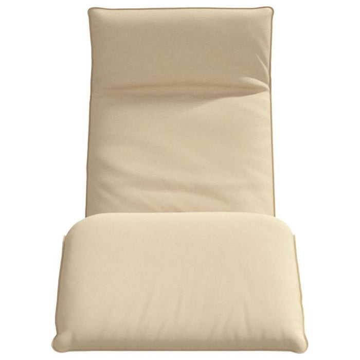 Șezlong pliabil Bej 175x54x8,5 cm țesătură Oxford - WALTI WALTI