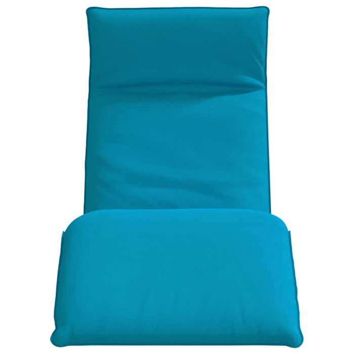 Șezlong pliabil albastru deschis 175x54x8,5 cm țesătură Oxford - WALTI WALTI
