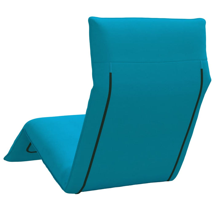 Șezlong pliabil albastru deschis 175x54x8,5 cm țesătură Oxford - WALTI WALTI