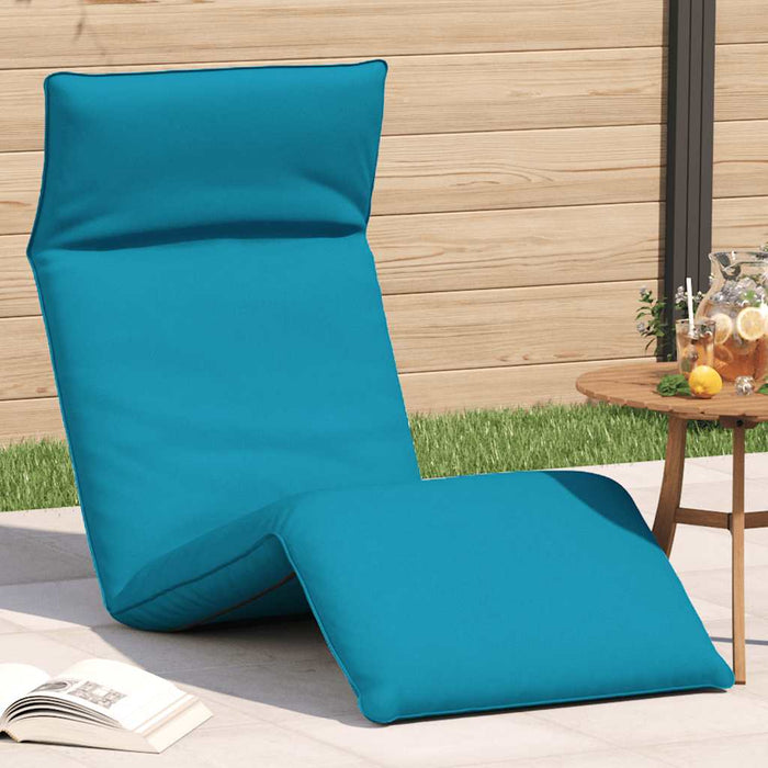 Șezlong pliabil albastru deschis 175x54x8,5 cm țesătură Oxford - WALTI WALTI