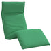 Șezlong pliabil, verde, 175x54x8,5 cm, țesătură Oxford - WALTI WALTI