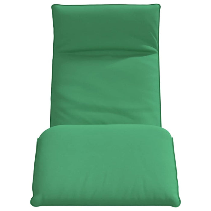 Șezlong pliabil, verde, 175x54x8,5 cm, țesătură Oxford - WALTI WALTI