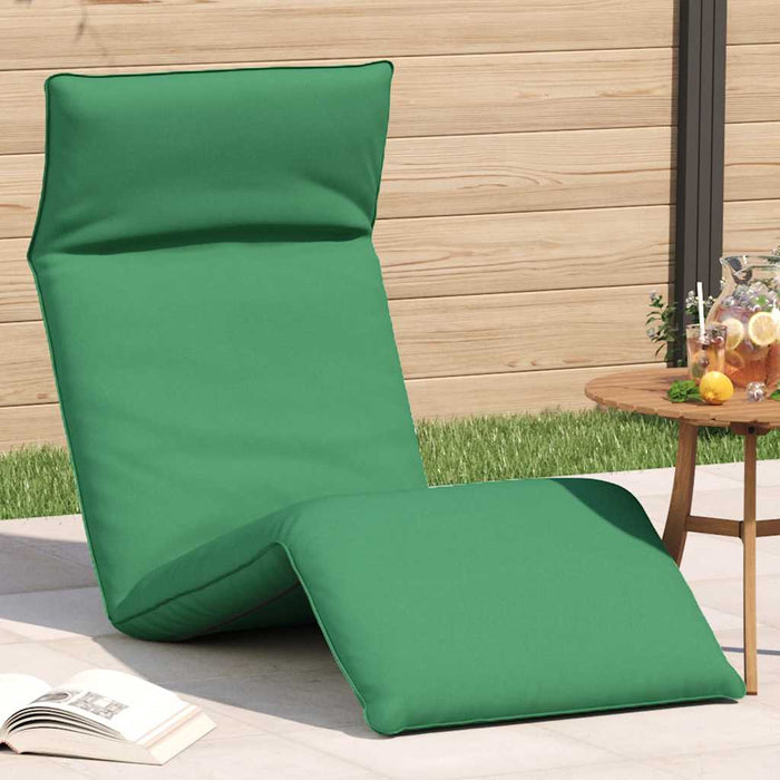 Șezlong pliabil, verde, 175x54x8,5 cm, țesătură Oxford - WALTI WALTI