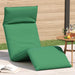 Șezlong pliabil, verde, 175x54x8,5 cm, țesătură Oxford - WALTI WALTI