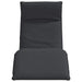 Șezlong pliabil negru 175x54x8,5 cm țesătură Oxford - WALTI WALTI